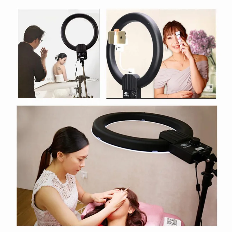  NanGuang CN-R640 LED Ring Light Camera Photo Studio Video Dimmable Makeup Lighting Photography Annu