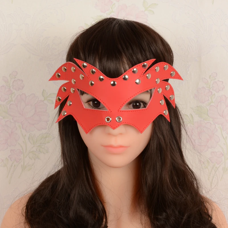 Sex Toy Woman BDSM Sex Product For Couple Sex Product Cosplay Eye Mask Blindfold PU Leather
