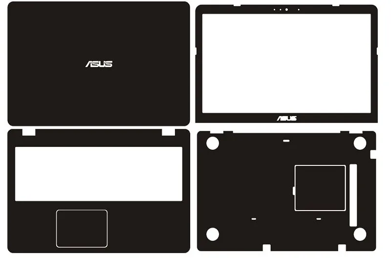 Виниловые наклейки из углеродного волокна для ноутбука ASUS VivoBook X542 X542UN X542UQ X542UF X542UA