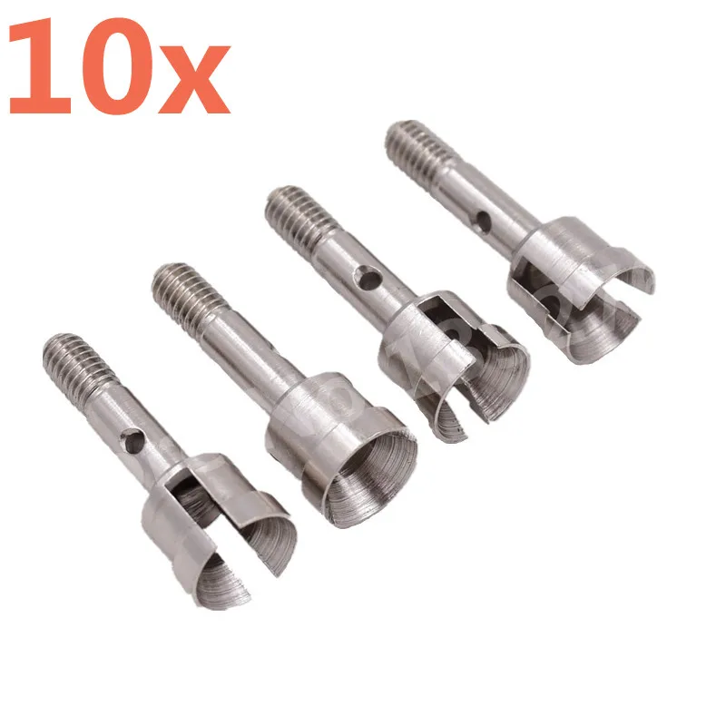 

10 Pieces RC Car WLtoys A959 A969 A979 Upgrade Part Metal Wheel Axle Convert To 1/10 On-road Wheel Set For RC 1/18 Scale Models