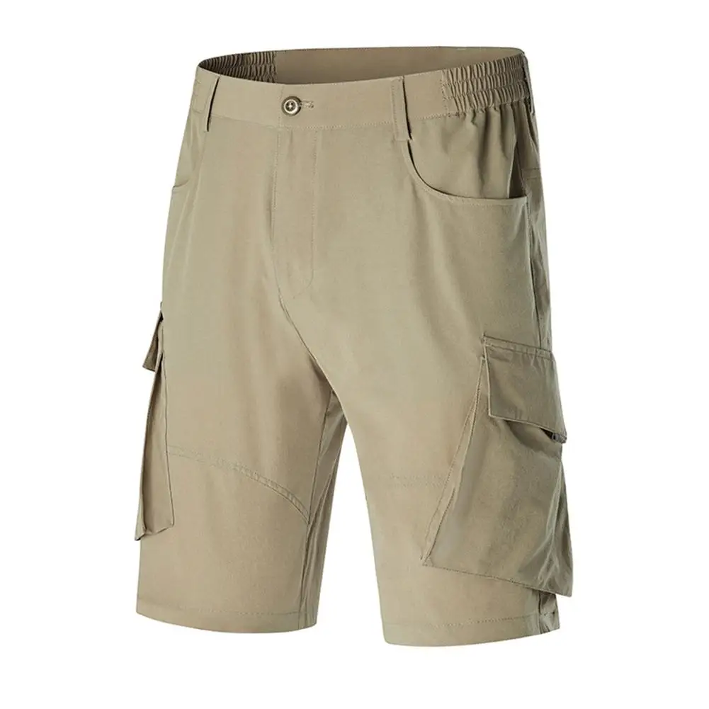 Модные большие размеры летние спортивные мужские повседневные однотонные шорты Карго пятые брюки