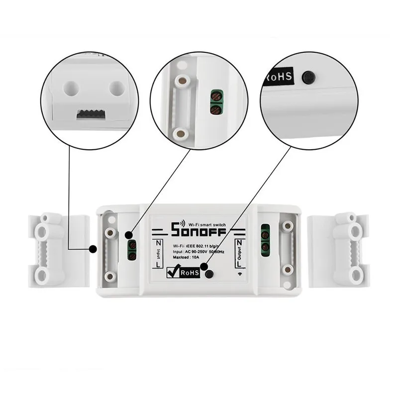 Wi Fi переключатель sonoff basic универсальный для Модуль Автоматизации умного дома