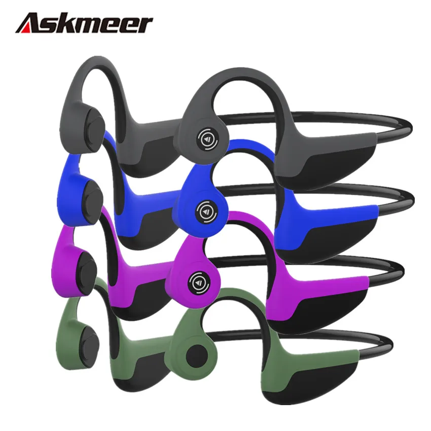 ASKMEER Z8 костной проводимости гарнитура Bluetooth 5 0 Наушники Беспроводные спортивные