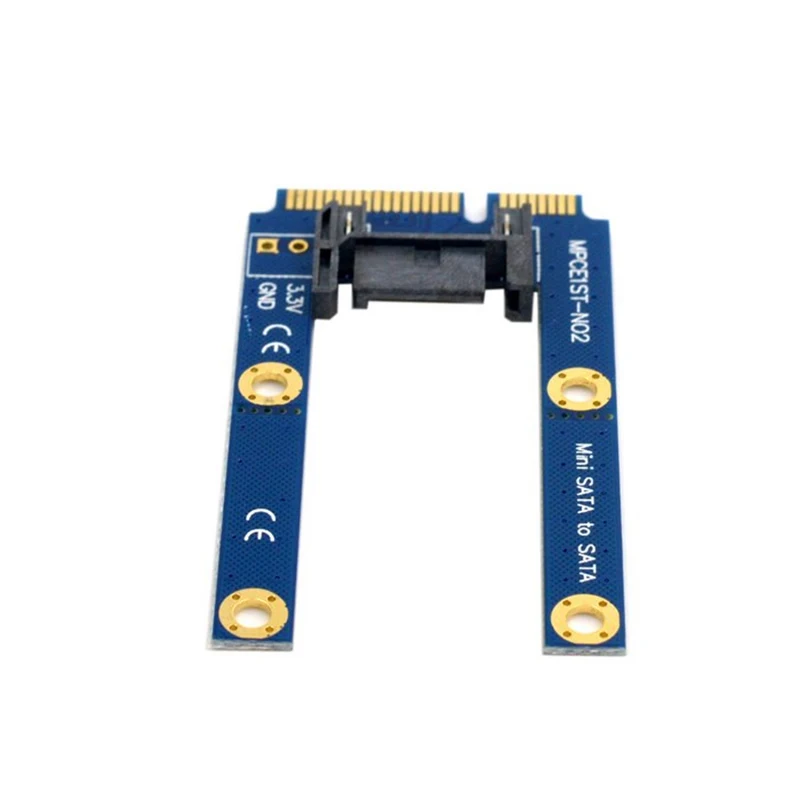 mini sata msata to 7pin sata data converter card 2