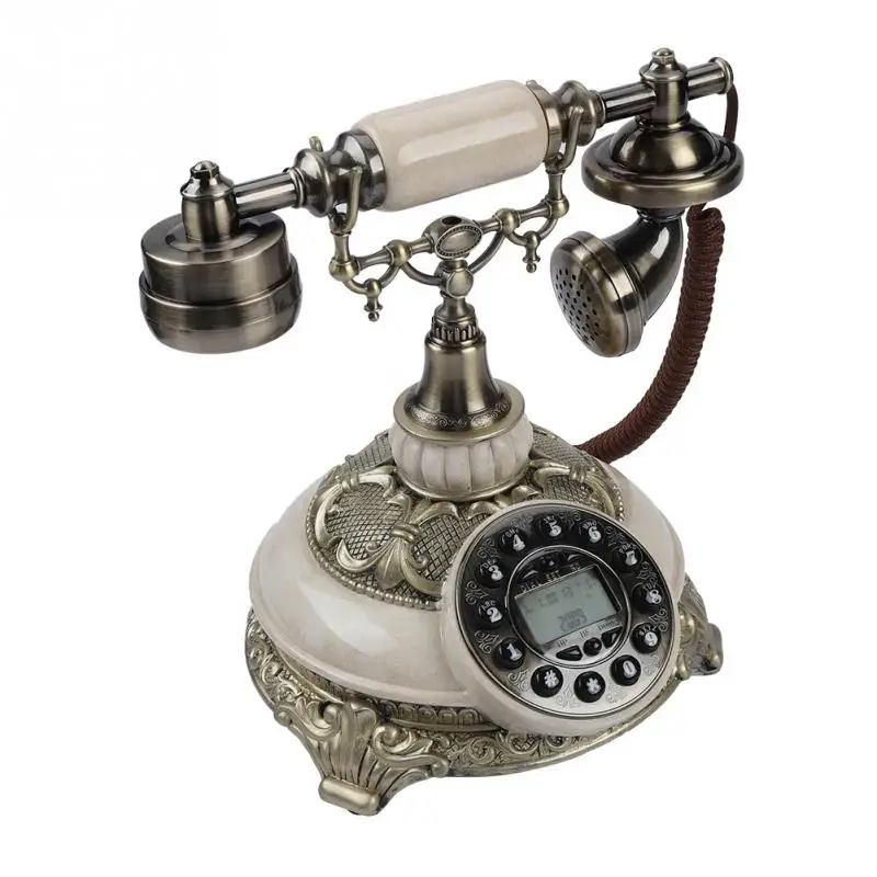 В европейском стиле FSK/DTMF Винтаж старинные телефоны, домашний телефон в режиме реального времени 38-группа записи звонков нажатием одной кнопки повторный набор ретро телефон