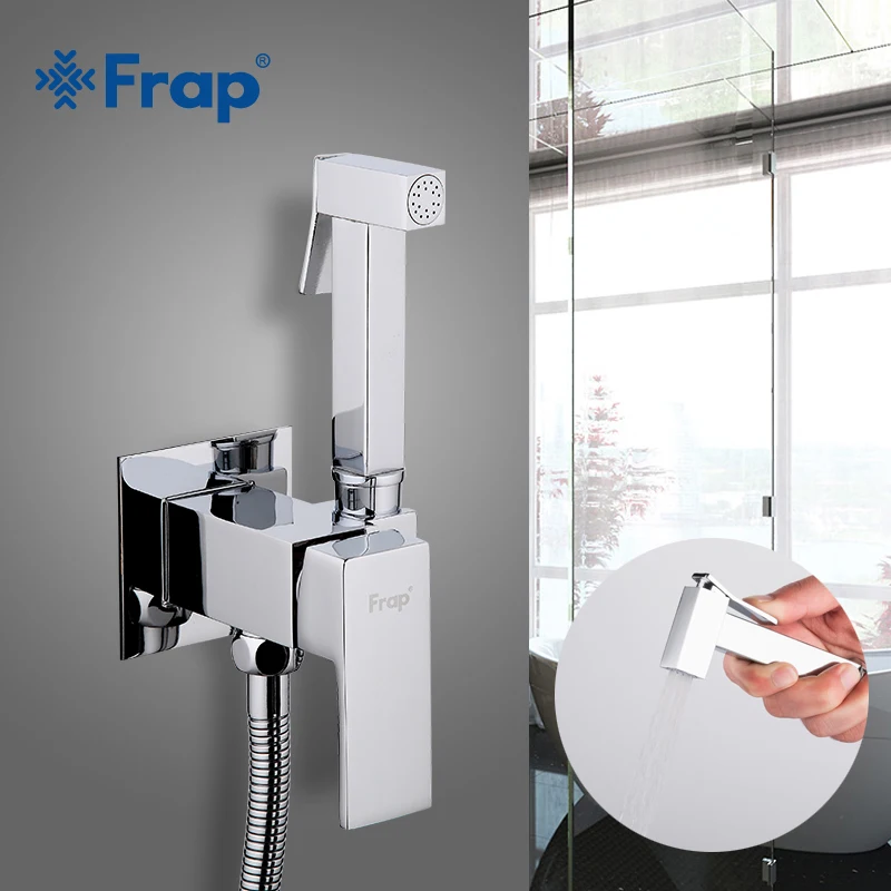 Skup FRAP bidety zimny i gorący mieszacz zimnej spryskiwacz prysznicowy anal zestaw do czyszczenia toalety natrysk natrysk bidetowy brąz głowica prysznicowa myjnia higieniczna
