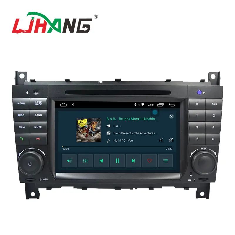 Cheap LJHANG Android 9.0 Car DVD Player Stereo For Mercedes Benz W203/CLK200/CLK22/C180/C200 GPS Navi WIFI 2 Din Car Radio headunit BT 4