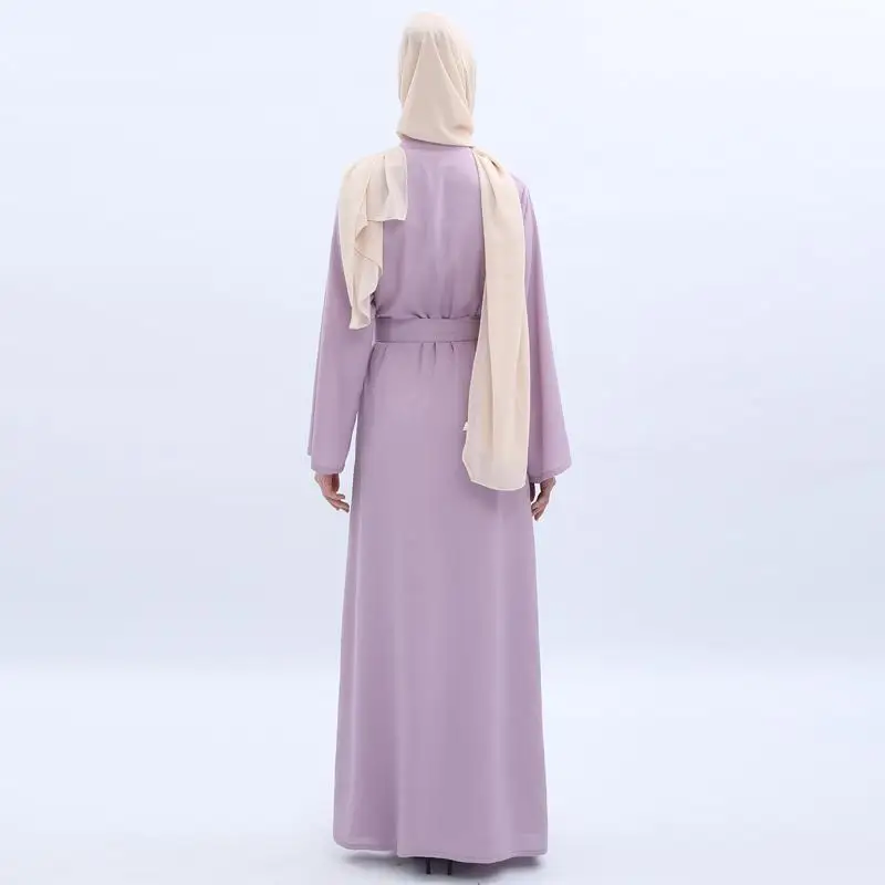 Дубай открытый Абая мусульманское длинное платье для девочки для женщин кимоно кафтан исламские Длинные вечерние платья халат аппликация