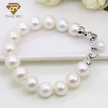 Zhaoru Freshwater Pearl Bracelets for Women Genuine Jewelry Gift ZB001