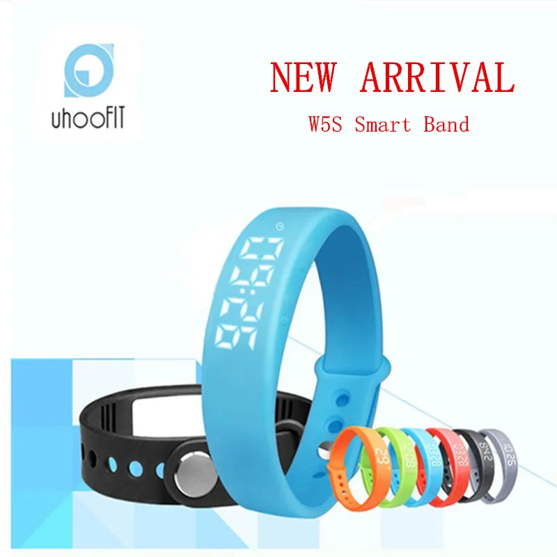 Smart Wristband Bracelet Uhoofit W5S Pedometer Sleep Tracker Thermometer Smart Band Fitness Tracker Smart Watch For