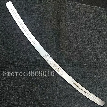 

Stainless Steel Rear Bumper Protector Sill Trunk Tread Plate Trim For Hyundai Santa Fe IX45 2013-2015 2016 Car accessories