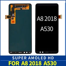 5,6 ''Дисплей SUPER AMOLED ЖК-дисплей s для Samsung Galaxy A8 ЖК-дисплей A530 A530F A530DS A530N с сенсорным экраном дигитайзер в сборе