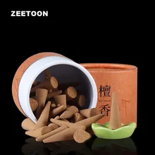 Настоящий Сандал агарвуда благовония в виде конуса для дома очищающий воздух/благовония принадлежности для горелки Ароматические Йога спа оздоровительный ароматный