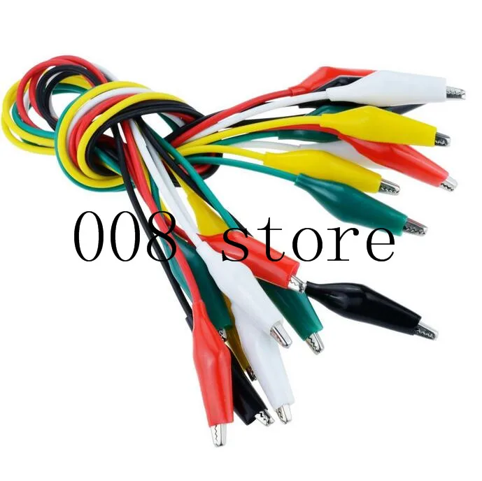 

10pcs Alligator Clips Electrical DIY Test Leads Alligator Double-ended Crocodile Clips Roach Clip Test Jumper Wire Brand