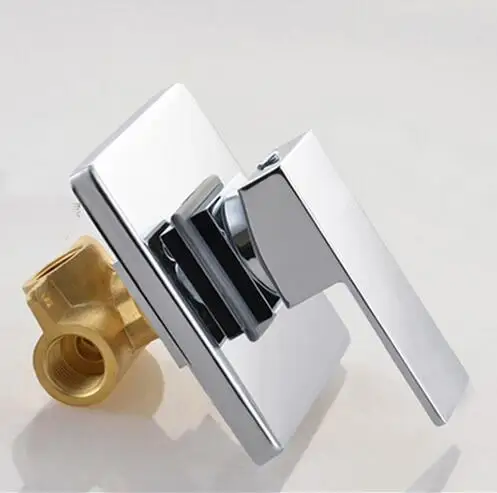 Billig Bad Wasserhahn heißen und kalten Verborgen dusche wasserhahn mischbatterien In Wand Montiert Ventil Messing Chrom Singl Funktion Dusche tap