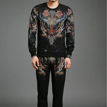 Для мужчин новые зимние Для мужчин костюм утолщение теплый костюмы Толстовки+ Штаны Комплекты для девочек Лидер продаж ky909