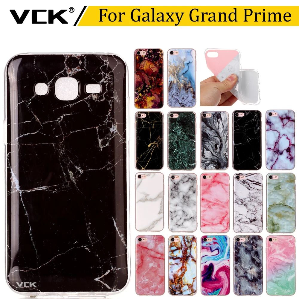 VCK для Samsung Galaxy Grand Prime G530 G530H g5308 Силиконовые Мягкий ТПУ Гранит Мрамор узор роспись