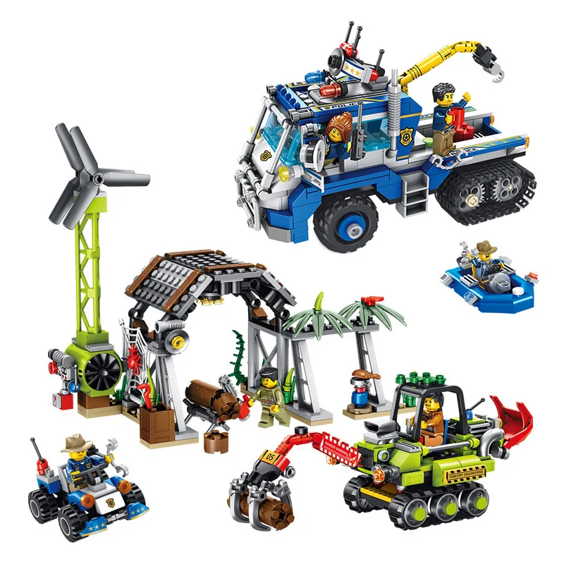 

681005 Police Series Small Particle Building Block Gift Toys