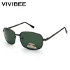 VIVIBEE classique Rectangle Style hommes lunettes de soleil polarisées rétro carré polarisant lunettes de soleil pour homme UV400 lunettes ► Photo 1/6