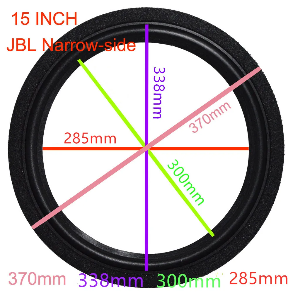 J BL кольцо из вспененного материала для динамика ремонт 15 дюймовая подвеска объемное складное кольцо полный диапазон Замена НЧ-динамика(370x338x300x285