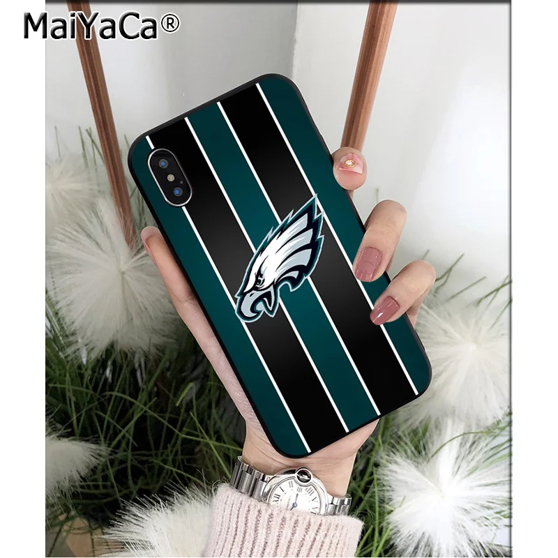 MaiYaCa Philadelphia Eagles высококачественный чехол для телефона iPhone 5 5Sx 6 7 7plus 8 8Plus X XS MAX XR - Цвет: A3