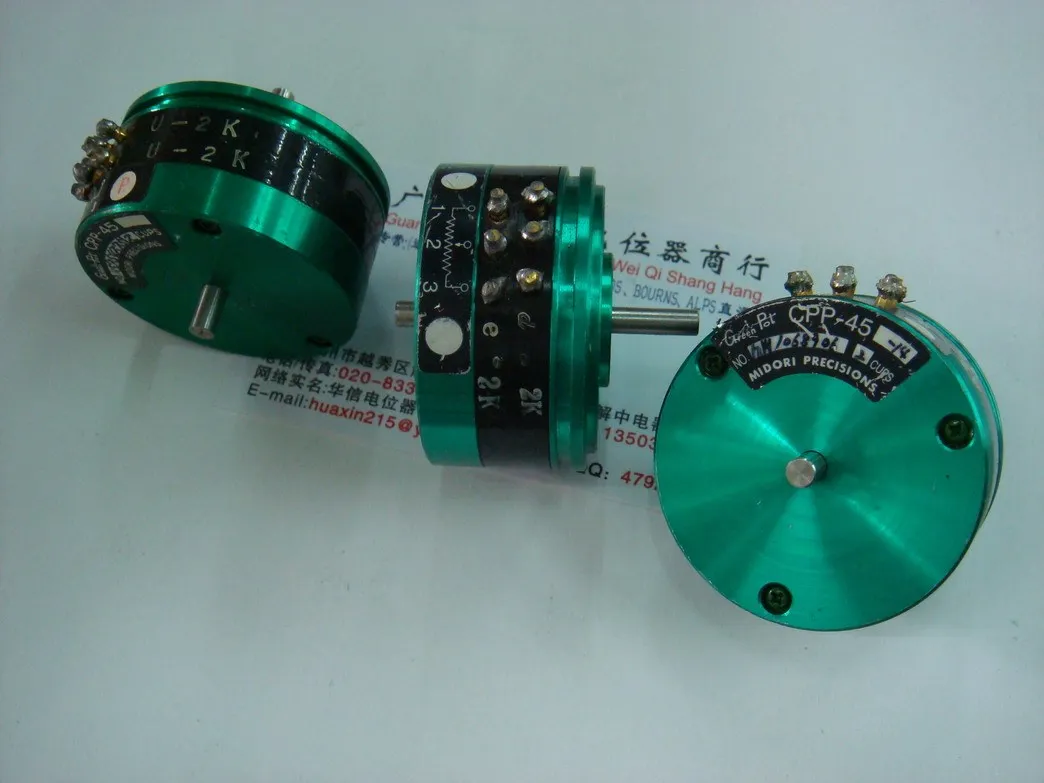 [VK] Used MIDORI CPP-45-14 double double-shaft 2K conductive plastic potentiometer imported 4MM switch | Обустройство дома