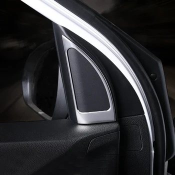 

Stainless Steel Interior Door Stereo Speaker Cover Trim 2 PCS For Hyundai VERNA Solaris Accent 2018