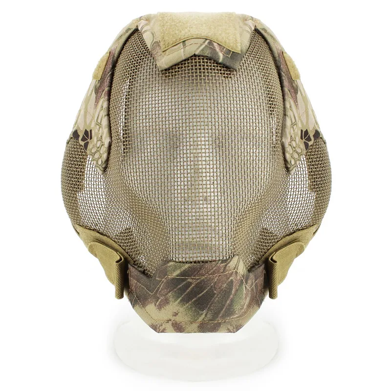 

Airsoft Full Face Cycling Mask Military War Game Steel Mesh Paintbal Head Protective Mask Tactical Full Cover