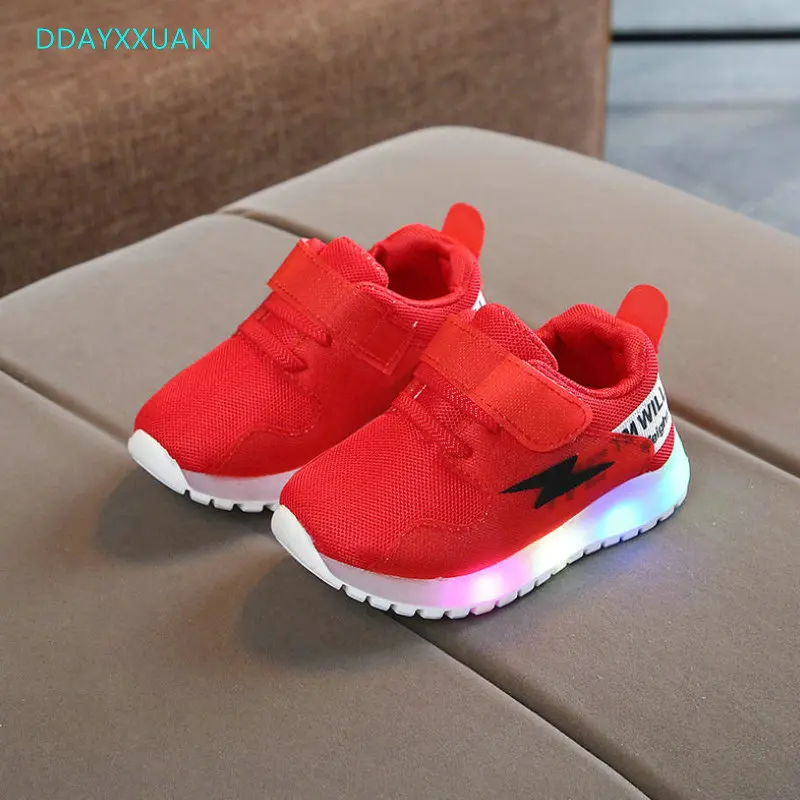 NEW Children Light Up Glowing Sneakers Kids LED Luminous Shoes Boys Girls Colorful Flashing Lights Sneakers Led Sport Shoes
