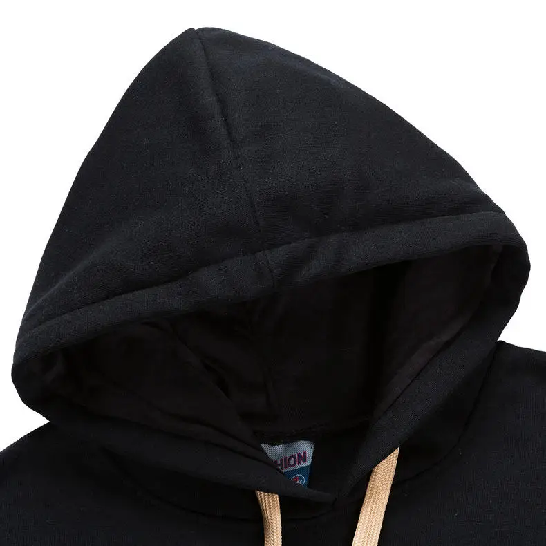 2019 Cotton Men Sets High Quality Hooded Pullover Tracksuit Male Sweatshirt Men Sportswear Suits Youth Sweatshirts+Sweatpants 05
