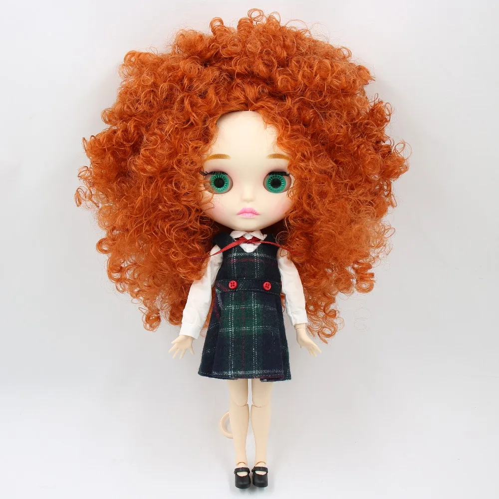 Neo Blythe Doll with Ginger Hair, White Skin, Matte Face & Jointed Body 1