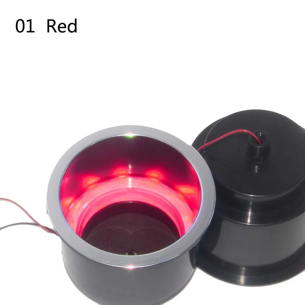 14 светодиодный RGB утопленный пластиковый стаканчик держатель для напитков