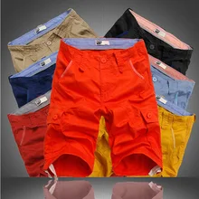 Взрывные модели мужские повседневные штаны мужские свободные большой ярдов Пять штанов комбинезоны Многие карманы брюк