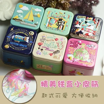 

Fashion Children Headwear Elegant Colors Gorgeous Headwear 400pcs/set Gum Elastic Hair Scrunchies For Baby