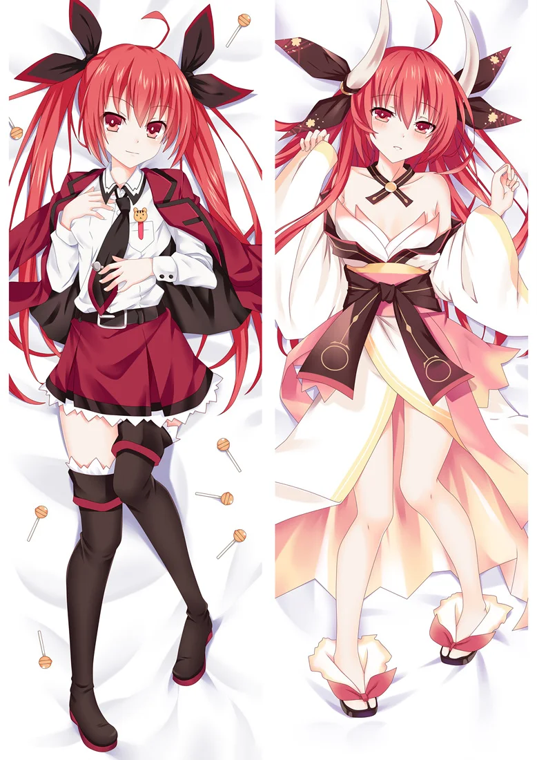 Короткая футболка с героями из японского аниме «DATE A LIVE» Dakimakura Itsuka Kotori девочка Подушка Чехол обниматься средства ухода за кожей отаку 89036