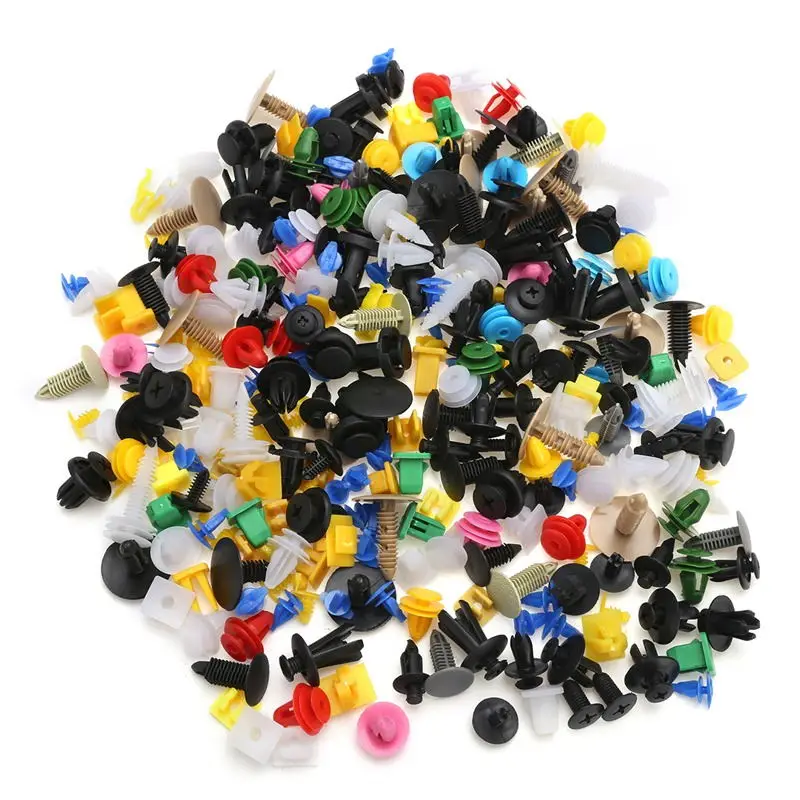 

500PCS Universal Mixed Auto Fasteners Vehicle Car Door Trim Panel Bumper Rivet Retainer Push Engine Cover Fender Liner Clips