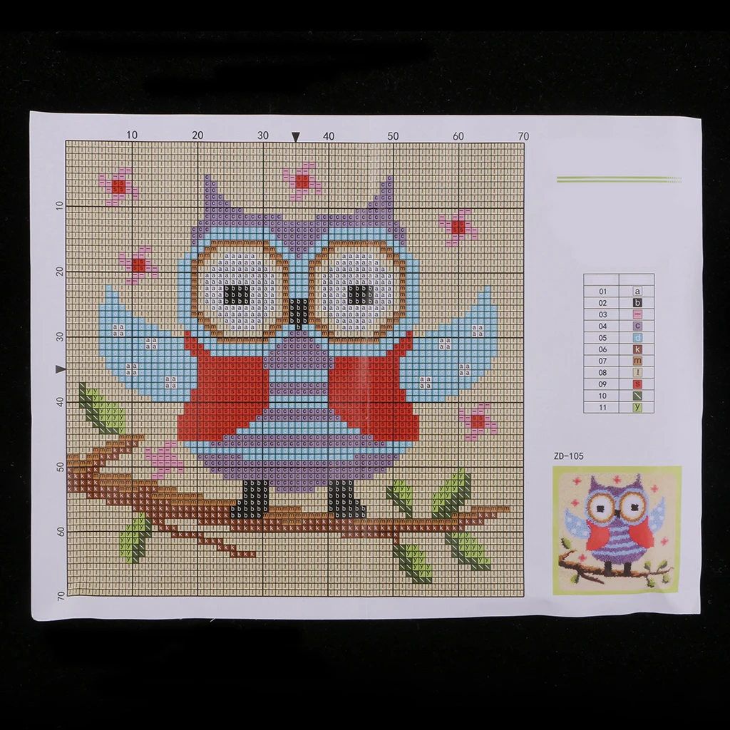 DIY Latch Hook Kit Rug Cushion Ladybug Flower Owl Bear Pillow Mat Needlework Crocheting Rug Embroidery for Beginners