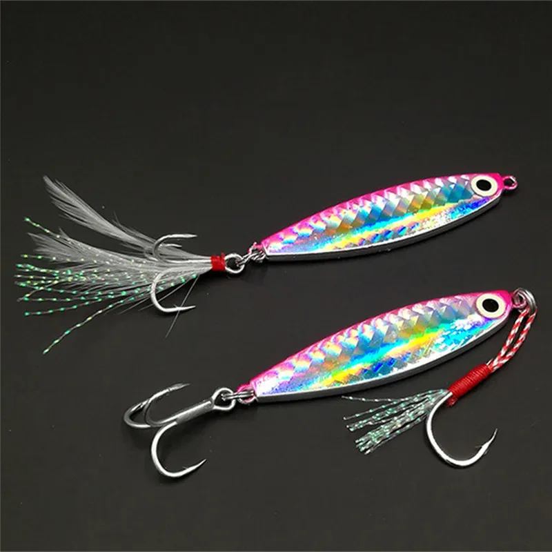 

15g/20g Iron Plate Road Fishing Bait Lead Hook Artificial Metal Shone Spoon Jigging Luminous Shore Throwing Jigging Fish Lure