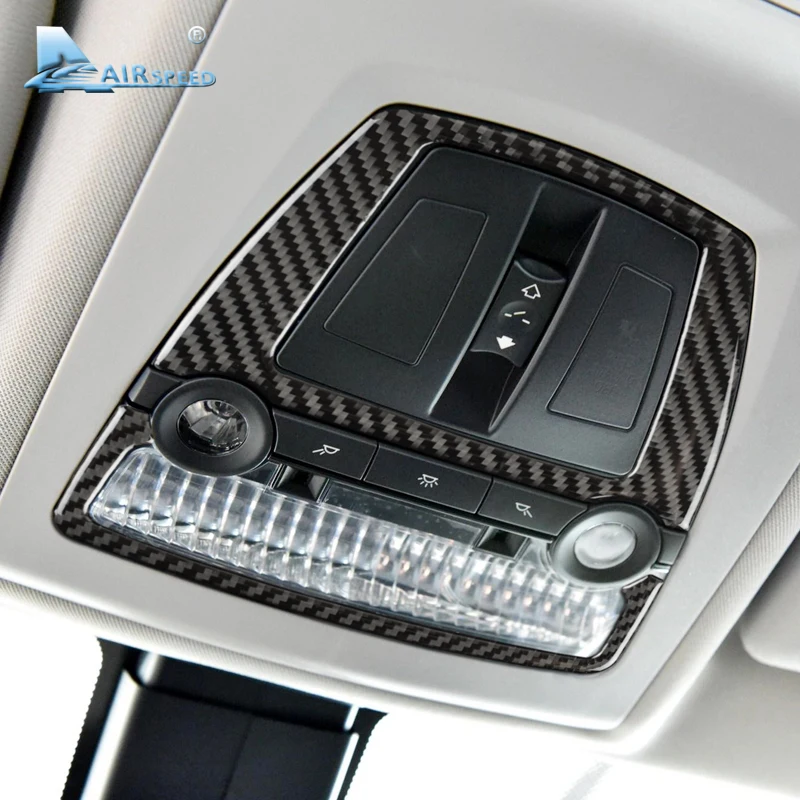 

Airspeed Carbon Fiber Reading Lamp Stickers Dome Reading Light Frame Car Styling for BMW 5 Series F10 F18 5GT F07 X3 F25 X4 F26