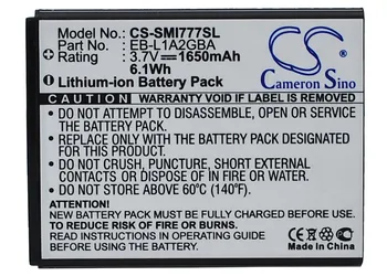

Cameron Sino 1650mAh Battery for AT&T Galaxy S II, SGH-I777