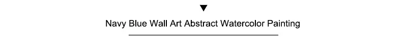Минималистский Абстрактная живопись акварельная картина Темно-синие настенный художественный холст картина, печатный плакат Настенные картины для Гостиная домашний декор