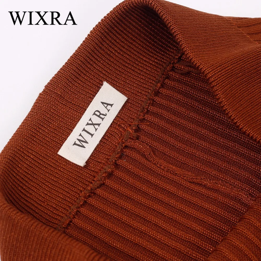 Женская Базовая юбка карандаш Wixra повседневная облегающая шерстяная вязаная