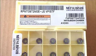 

New in box M+ RPMT08T2MOE-JS VP15TF Carbide Inserts 10PCS/Box#ZL02