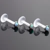 1PC PTFE Bioplast Opal Piercing Oreja Lip Rings Piercings Ear Tragus Cartilage Opal Labret Ring Piercings Body Jewelry Piercings ► Photo 3/6