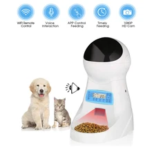 Honsene автоматическая кормушка для кошки 3л дозатор корма для домашних животных Кормушка для средних и больших кошек-4 Еды, диктофон