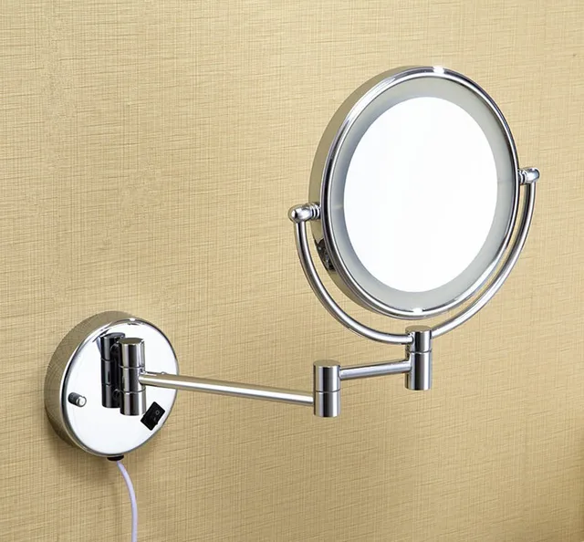 Led Bathroom Mirror 360 Retractable Wall Cosmetic Makeup Led Bathroom Mirror 360 Retractable Wall Cosmetic Makeup Bath Double Faced Accessories