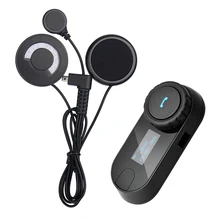 Lcd-bildschirm! FM Funktion! 800 Mt 3 Riders Motorrad Intercom BT Bluetooth Drahtlosen Sprech Helm Headset mit Weichen Kopfhörer