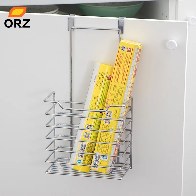 ORZ المطبخ تخزين منظم أنحاء مجلس الوزراء الباب حامل سلة المنزل مكتب درج حقيبة للتخزين الحمام منظم رف