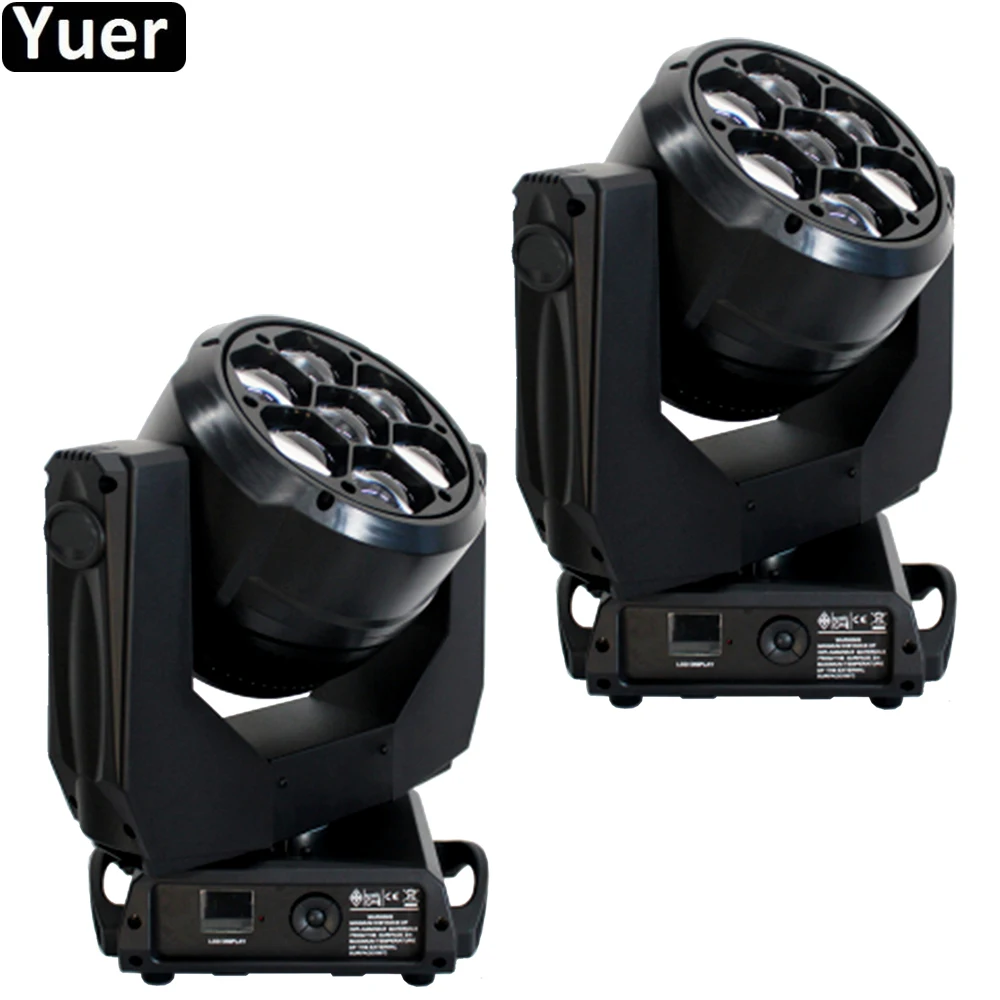 2Pcs/Lot NEW DJ LIGHING 7x40W Big-EYE LED RGBW 4IN1 Zoom Moving Head Light DMX512 Zoom Angle 4-60 Degree Stage Light Sound Party