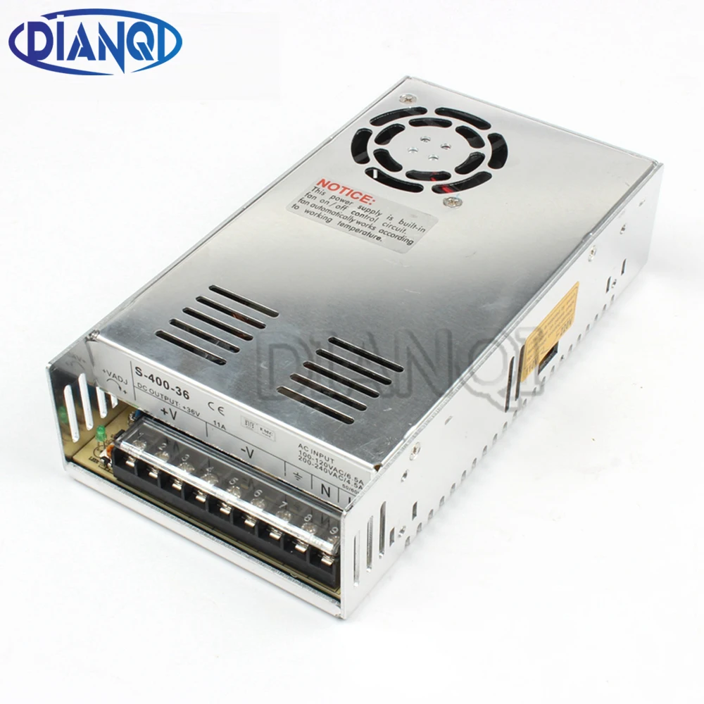 

DIANQI 400W 36V 5V 12V 13.5V 15V 24V 36V 48V Single Output Switching power supply High Quality AC to DC Power Supply